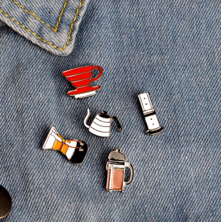 French Press Pin Badge