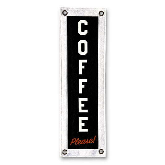 Coffee Please Felt Banner